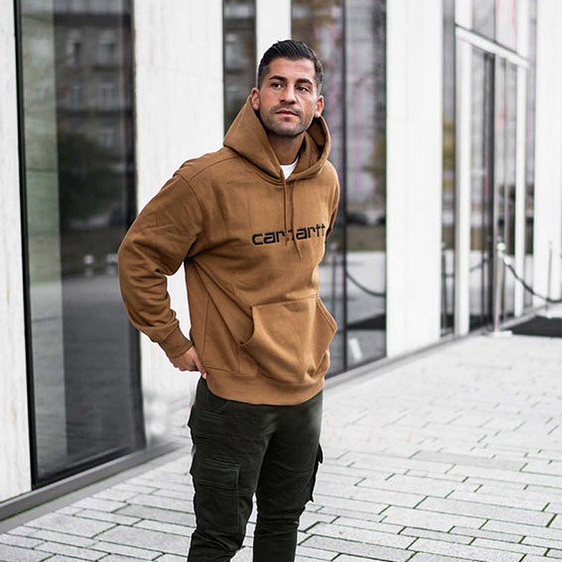 Embroidered Hooded Sweatshirt