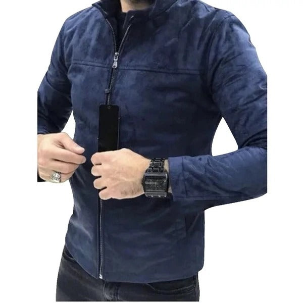 European and American men's suede jacket