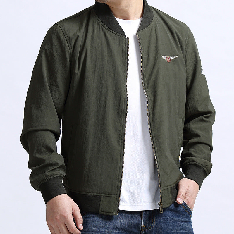 Loose Thin Baseball Uniform Jacket Extra Large