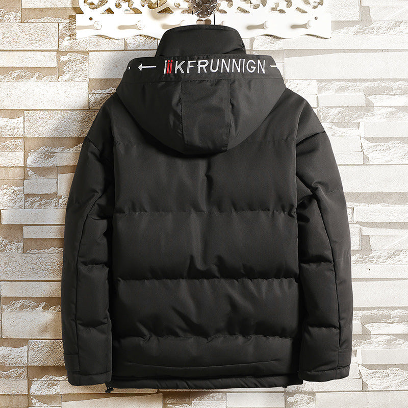 Warm three-dimensional patch pocket jacket