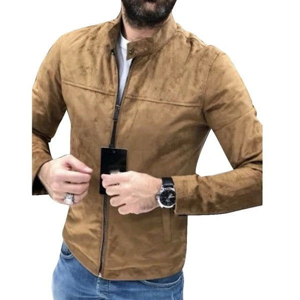 European and American men's suede jacket