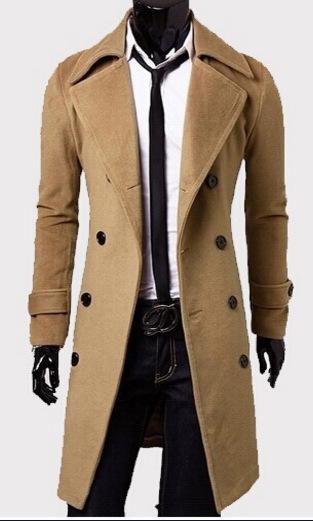 Men Long Trench Coat