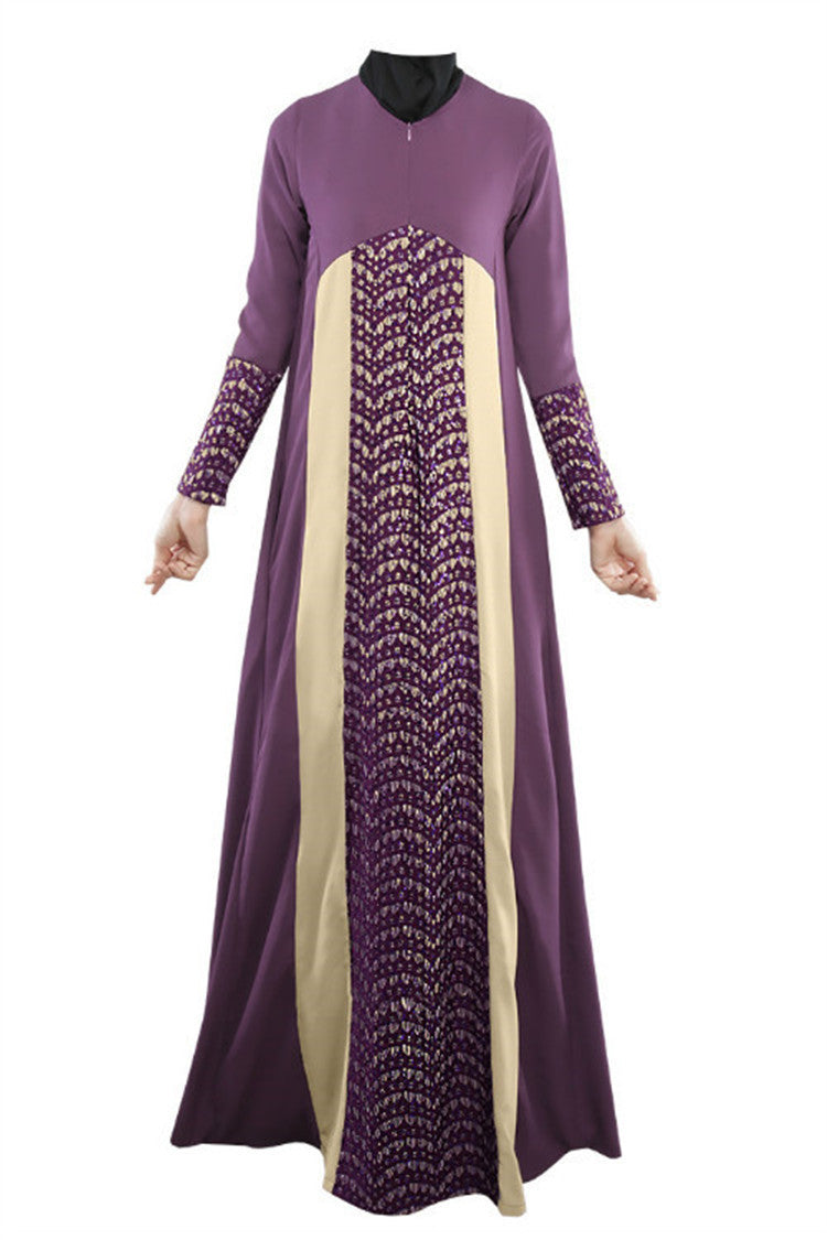 Muslim Fashion Long Sleeve Dress National Dress