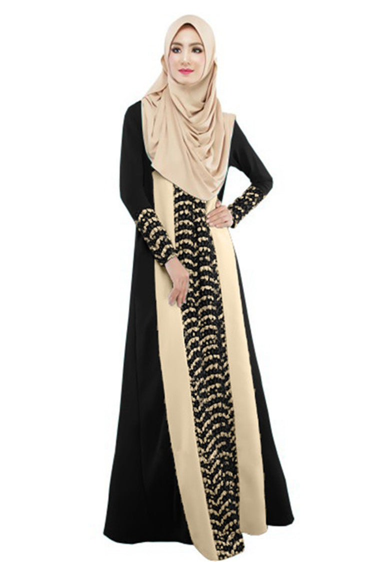 Muslim Fashion Long Sleeve Dress National Dress