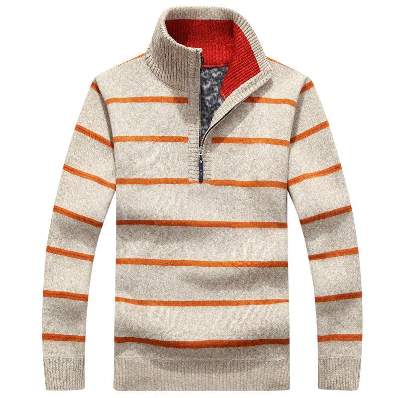 2022 New Men's Striped Sweaters Autumn - MAJESTUEUX EMERAUDE