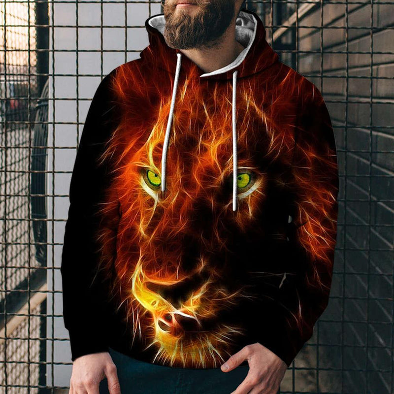 3D Digital Printing Sports Hoodie Sweatshirt - MAJESTUEUX EMERAUDE