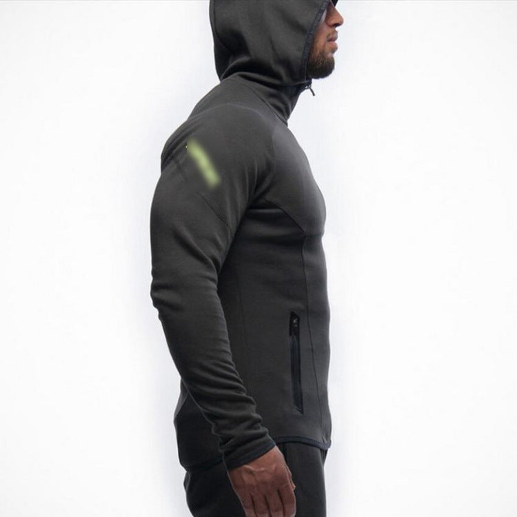 Spring and Autumn Slim Running Hoodie Sweater Jacket