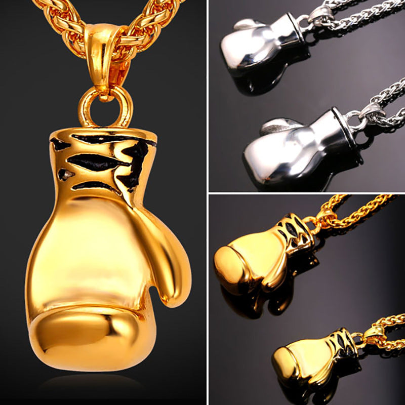 Personalized fashion boxing necklace