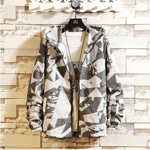 Boys Spring And Autumn Camouflage Jacket - MAJESTUEUX EMERAUDE