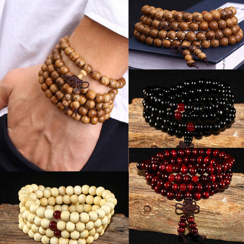 Beaded Knot black ebony Men Bracelets Bangles - MAJESTUEUX EMERAUDE