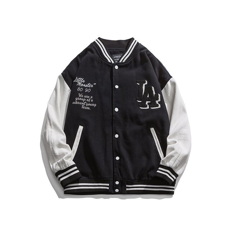 Tide Brand Letter Embroidery Loose Jacket