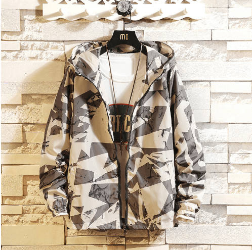 Boys Spring And Autumn Camouflage Jacket - MAJESTUEUX EMERAUDE