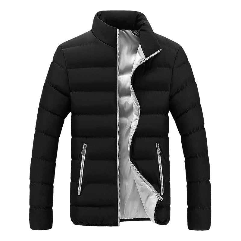 Stand-Up Collar Padded Slim Down Padded Jacket